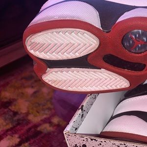 Jordan 6 ring . Size 6GS. White, red and black